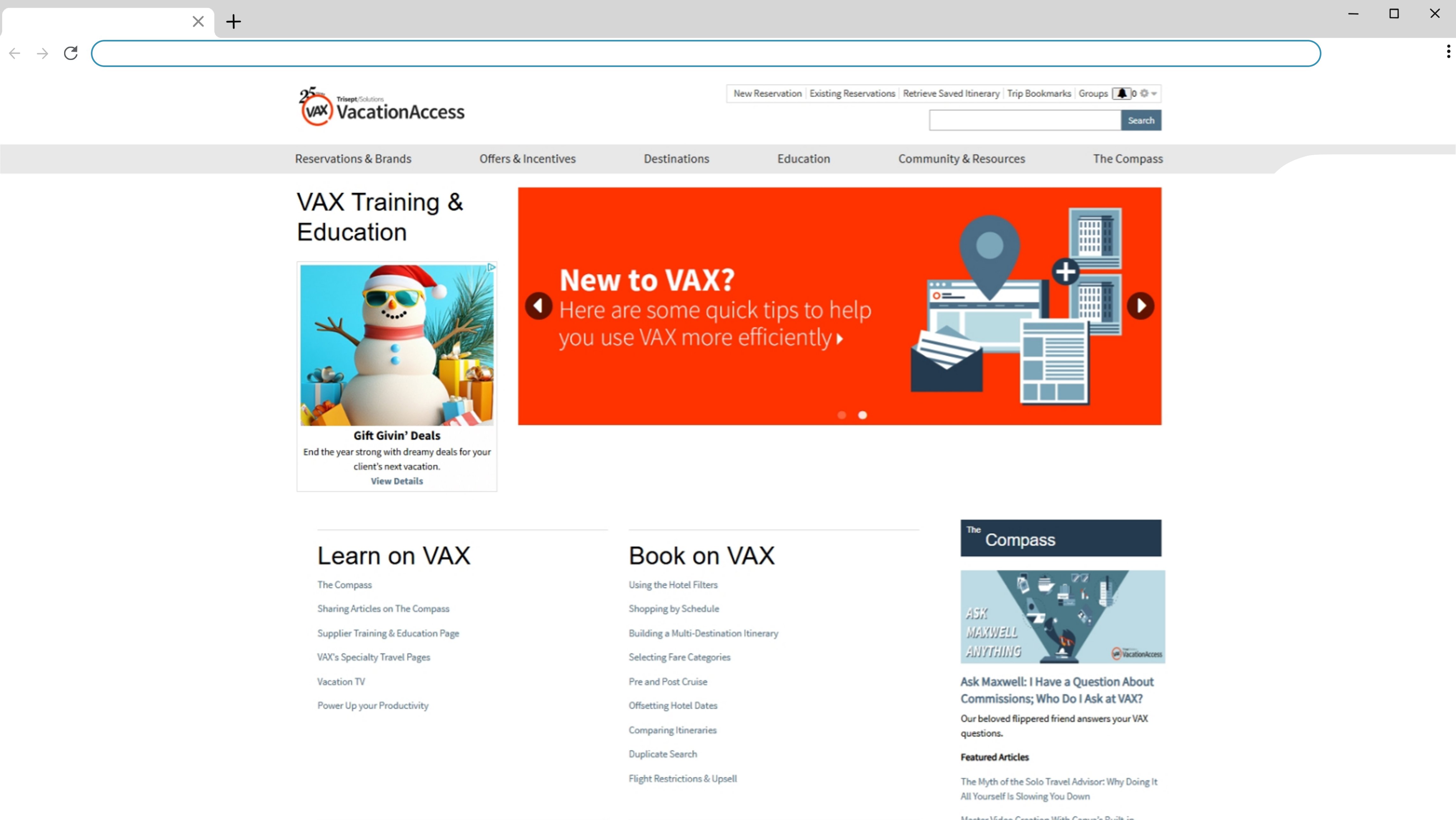 VAX Training & Education Page