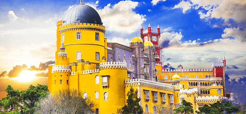 The Palace of Pena in Sintra Portugal