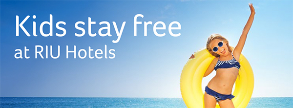 Kids stay free at RIU Hotels