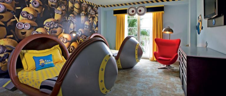 Dispicable Me Kids Suite at Loews Portifino Bay