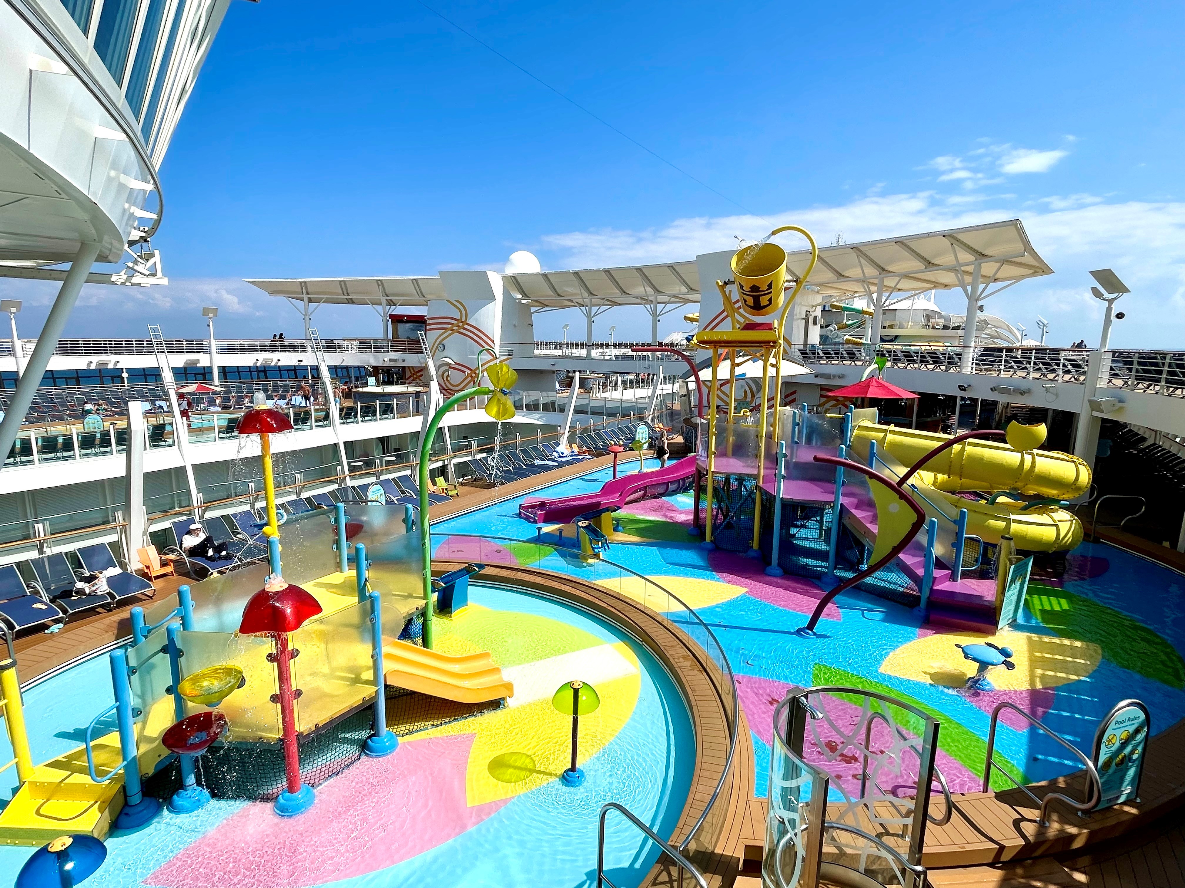 colorful waterpark