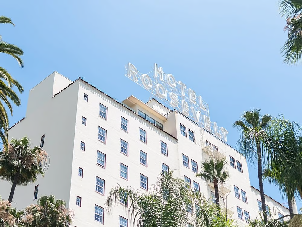 The Hollywood Roosevelt hotel in Los Angeles 