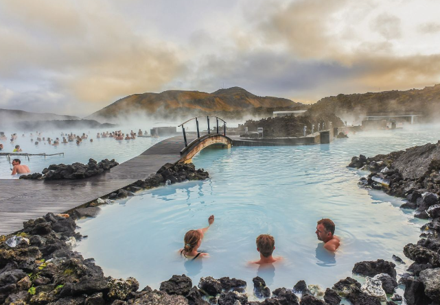 Iceland's famous Blue Lagoon.