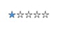 one star rating
