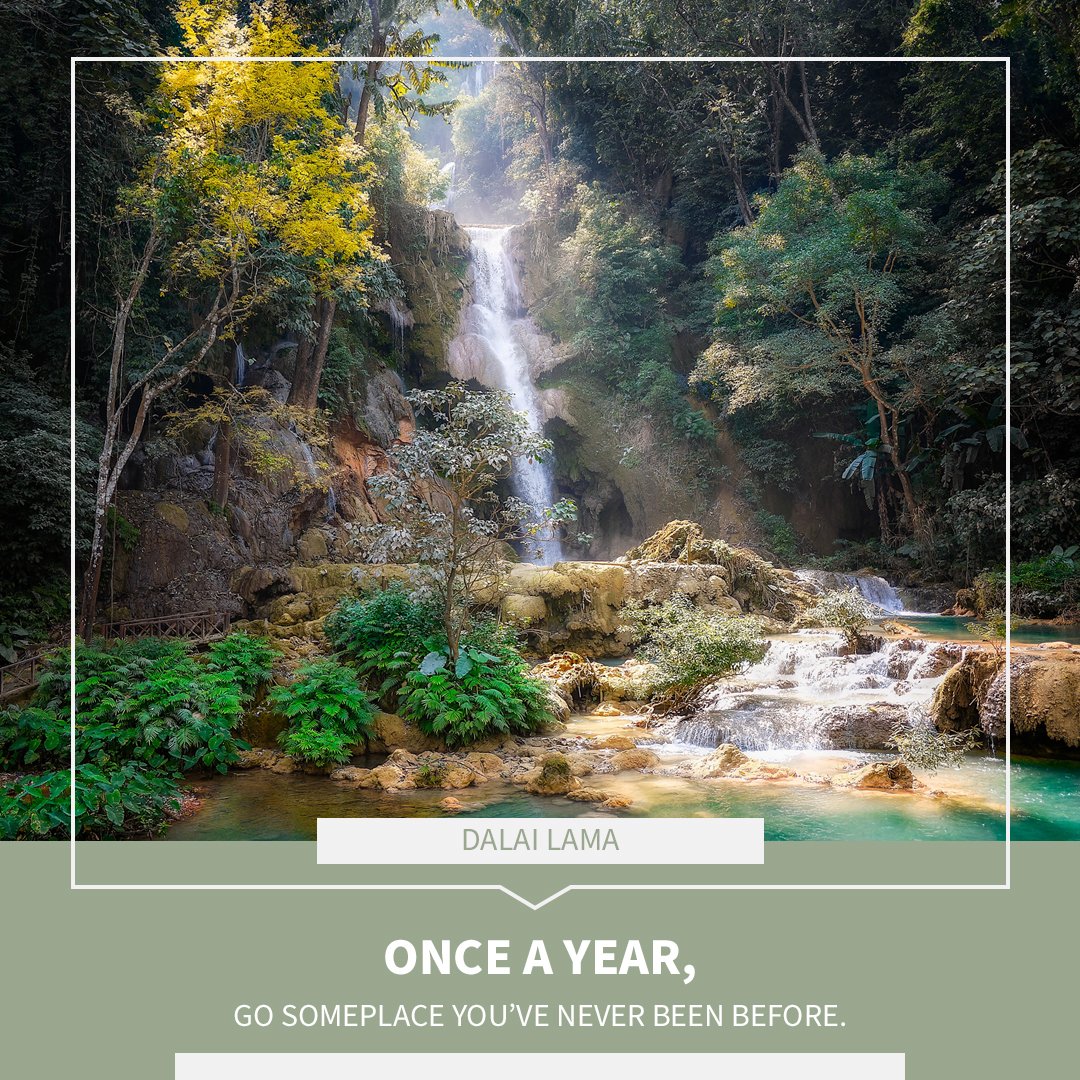 Once a year, go somewhere you've never been